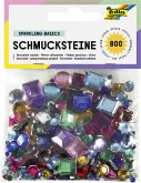 Folia Schmucksteine SPARKLING BASICS, 800 Stück, Größen und Farben sortiert