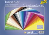 Folia Tonpapier 130g/m², 25x35cm, 50 Bogen, farbig sortiert