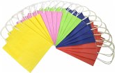 Folia Papiertüten S BASIC, aus 110g/m² Kraftpapier, 20 Stück, 12x15x5,5cm, farbig sortiert