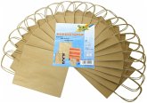 Folia Papiertüten S, aus 125g/m² Kraftpapier, 20 Stück, 12x15x5,5cm, natur