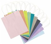 Folia Papiertüten M TREND, aus 110g/m² Kraftpapier, 20 Stück,18x21x8cm, farbig sortiert