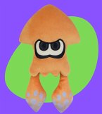 Nintendo Splatoon Squid, orange, Plüsch, 23 cm