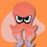 Nintendo Splatoon Octopus, orange, Plüsch, 23 cm