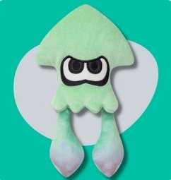 Nintendo Splatoon Squid, grün, Plüsch, 23 cm