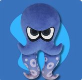 Nintendo Splatoon Octopus, blau, Plüsch, 23 cm