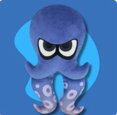 Nintendo Splatoon Octopus, blau, Plüsch, 23 cm