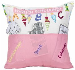 Sofahelden Kissen Schulanfang Mädchen - Endlich Schulkind! Cover Sofahelden Kissen Schulanfang Mädchen - Endlich Schulkind!