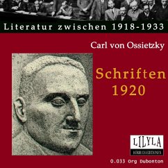 Schriften 1920 (MP3-Download) - von Ossietzky, Carl