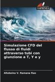 Simulazione CFD del flusso di fluidi attraverso tubi con giunzione a T, Y e y