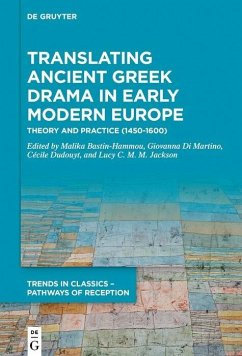 Cover Translating Ancient Greek Drama in Early Modern Europe (eBook, PDF)