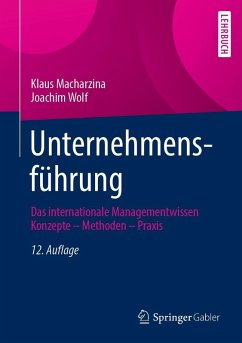 Unternehmensführung (eBook, PDF) - Macharzina, Klaus; Wolf, Joachim