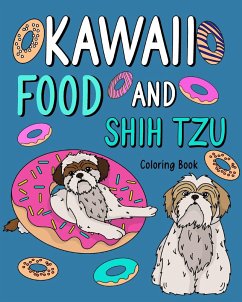 Kawaii Food and Shih Tzu Coloring Book - Paperland