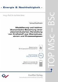 Modellierung und techno-ökonomische Bewertung einer plasmainduzierten Herstellung von Kraftstoff aus Überschussstrom und Prozessabgasen - Kaufmann, Samuel