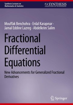 Fractional Differential Equations - Benchohra, Mouffak;Karapinar, Erdal;Lazreg, Jamal Eddine