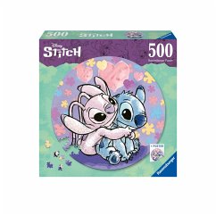 Ravensburger Puzzle 17581 - Stitch - 500 Teile Rundpuzzle für Erwachsene und Kinder ab 14 Jahren