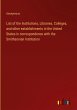 List of the Institutions, Libraries,... - Bild 1