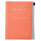 MARK'S 2023/2024 Taschenkalender A6 vertikal, Storage it // Orange