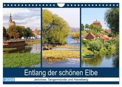 Entlang der schönen Elbe - Jerichow, Tangermünde und Havelberg (Wandkalender 2024 DIN A4 quer), CALVENDO Monatskalender - Frost, Anja
