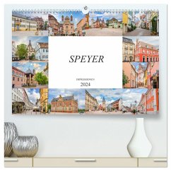 Speyer Impressionen (hochwertiger Premium Wandkalender 2024 DIN A2 quer), Kunstdruck in Hochglanz