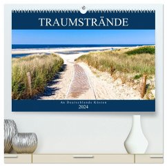 Traumstrände an Deutschlands Küsten (hochwertiger Premium Wandkalender 2024 DIN A2 quer), Kunstdruck in Hochglanz