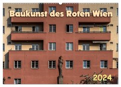 Baukunst des Roten Wien (Wandkalender 2024 DIN A2 quer), CALVENDO Monatskalender