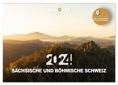 Sächsische und Böhmische Schweiz (Wandkalender 2024 DIN A2 quer), CALVENDO Monatskalender