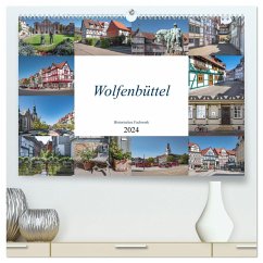 Wolfenbüttel - Historisches Fachwerk (hochwertiger Premium Wandkalender 2024 DIN A2 quer), Kunstdruck in Hochglanz