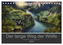 Der lange Weg der Wölfe (Tischkalender 2024 DIN A5 quer), CALVENDO Monatskalender - Wunderlich, Simone