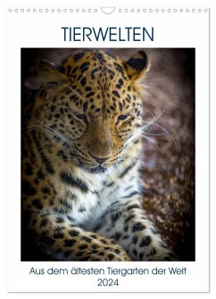 Tierwelten - aus dem ältesten Tiergarten der Welt (Wandkalender 2024 DIN A3 hoch), CALVENDO Monatskalender