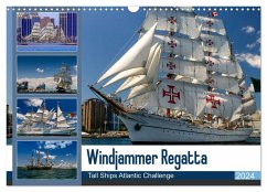 Windjammer-Regatta - Tall Ships Atlantic Challenge (Wandkalender 2024 DIN A3 quer), CALVENDO Monatskalender