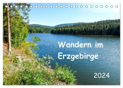Wandern im Erzgebirge (Tischkalender 2024 DIN A5 quer), CALVENDO Monatskalender
