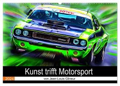 Kunst trifft Motorsport (Wandkalender 2024 DIN A2 quer), CALVENDO Monatskalender