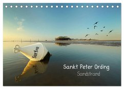 Sankt Peter Ording Sandstrand (Tischkalender 2024 DIN A5 quer), CALVENDO Monatskalender - Sturm, Jenny