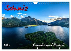 Schweiz - Engadin und Bergell (Wandkalender 2024 DIN A4 quer), CALVENDO Monatskalender
