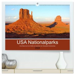 USA Nationalparks - Eine Reise durch die Vielfalt und Schönheit der Naturparks Nordamerikas (hochwertiger Premium Wandkalender 2024 DIN A2 quer), Kunstdruck in Hochglanz