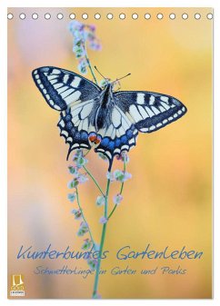 Kunterbuntes Gartenleben - Schmetterlinge in Gärten und Parks (Tischkalender 2024 DIN A5 hoch), CALVENDO Monatskalender - Marth, Thomas