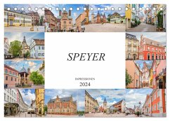 Speyer Impressionen (Tischkalender 2024 DIN A5 quer), CALVENDO Monatskalender