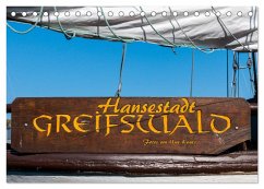 Hansestadt Greifswald (Tischkalender 2024 DIN A5 quer), CALVENDO Monatskalender