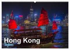 Hong Kong - Skylines (Wandkalender 2024 DIN A2 quer), CALVENDO Monatskalender - Michelis, Jakob