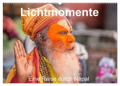 Lichtmomente - Eine Reise durch Nepal (Wandkalender 2024 DIN A2 quer), CALVENDO Monatskalender - Kraft, Saskia