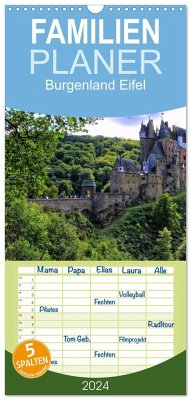 Familienplaner 2024 - Burgenland Eifel mit 5 Spalten (Wandkalender, 21 x 45 cm) CALVENDO