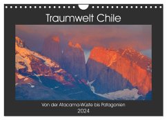 Traumwelt Chile (Wandkalender 2024 DIN A4 quer), CALVENDO Monatskalender - Oliver Schwenn, Dr.