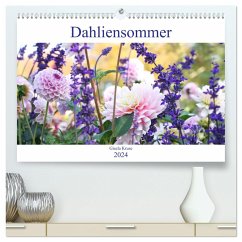 Dahliensommer (hochwertiger Premium Wandkalender 2024 DIN A2 quer), Kunstdruck in Hochglanz - Kruse, Gisela