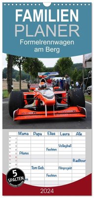 Familienplaner 2024 - Formelrennwagen am Berg mit 5 Spalten (Wandkalender, 21 x 45 cm) CALVENDO