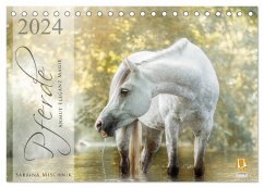 Pferde - Anmut, Eleganz, Magie (Tischkalender 2024 DIN A5 quer), CALVENDO Monatskalender - Mischnik, Sabrina