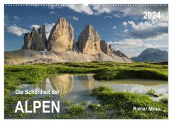 Die Schönheit der Alpen (Wandkalender 2024 DIN A2 quer), CALVENDO Monatskalender