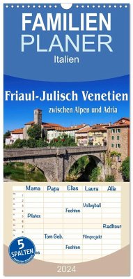 Familienplaner 2024 - Friaul-Julisch Venetien - zwischen Alpen und Adria mit 5 Spalten (Wandkalender, 21 x 45 cm) CALVENDO