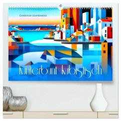 Kunterbunt kubistisch (hochwertiger Premium Wandkalender 2024 DIN A2 quer), Kunstdruck in Hochglanz
