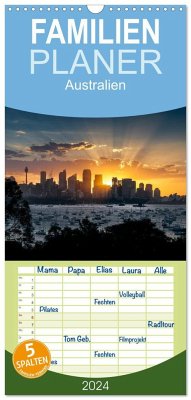 Familienplaner 2024 - Australien mit 5 Spalten (Wandkalender, 21 x 45 cm) CALVENDO