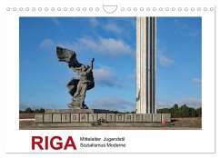 Riga ¿ Mittelalter, Jugendstil, Sozialismus und Moderne (Wandkalender 2024 DIN A4 quer), CALVENDO Monatskalender - Hallweger, Christian